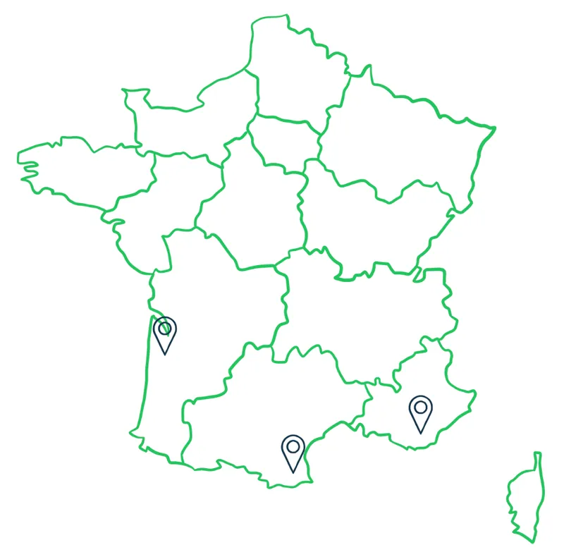 Carte de France Smartsun
